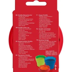 Vaso Portátil Rojo Click&Go Connector Faber-Castell