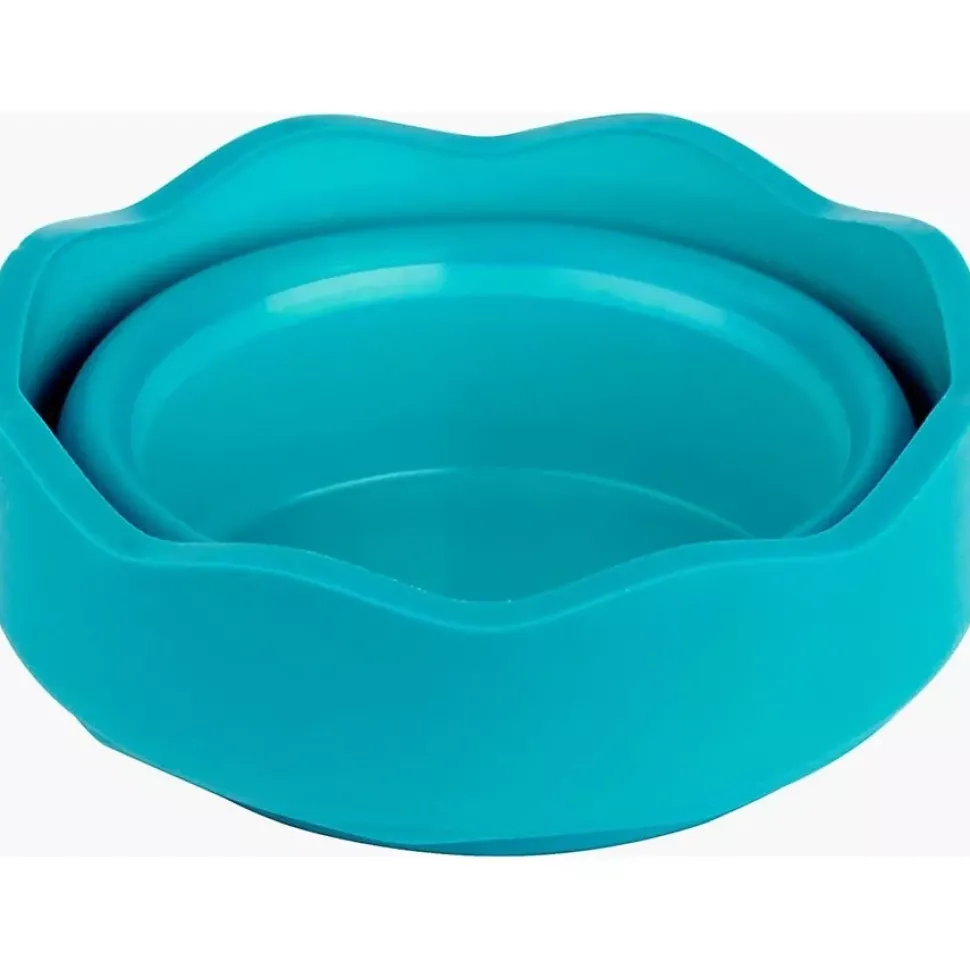 Vaso Portátil Turquesa Click&Go Connector Faber-Castell
