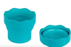Vaso Portátil Turquesa Click&Go Connector Faber-Castell