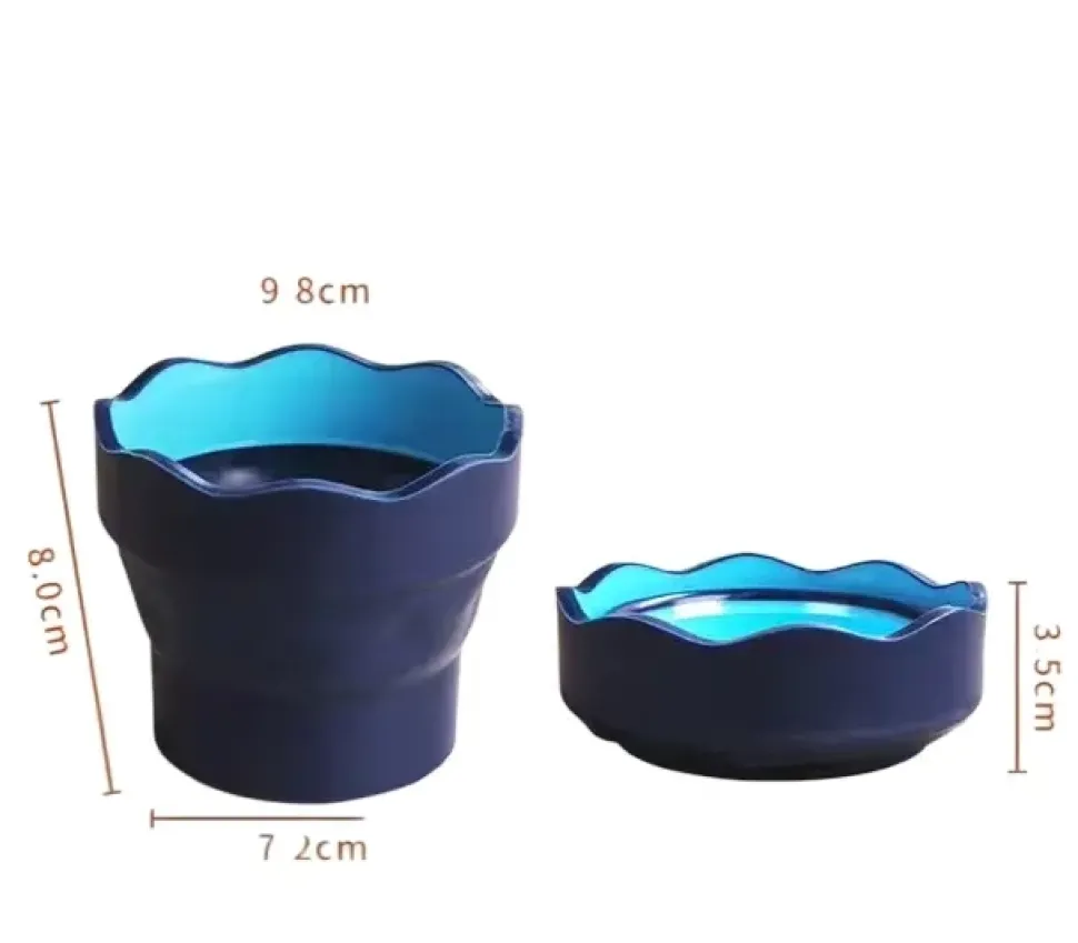 Vaso Portátil Turquesa Click&Go Connector Faber-Castell