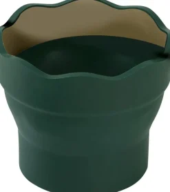 Vaso Portátil Verde Click&Go Connector Faber-Castell